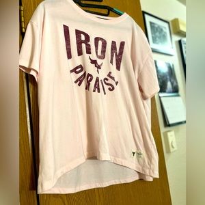 Under Armour women’s t-Shirt-The Rock Iron Paradise, Size XL